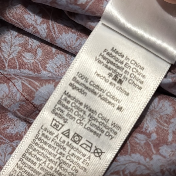 J Crew “Made with Liberty” Fabric Button Up Blouse-100% Cotton-6-Like New-Purple - Picture 12 of 16